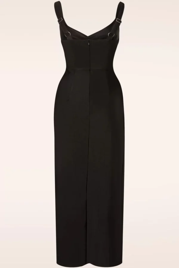 Manchester Pencil Jurk In Zwart-Rebel Love Clothing Discount