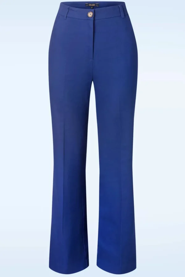 Marcie Broek Sturdy In Dazzling Blauw-King Louie Outlet