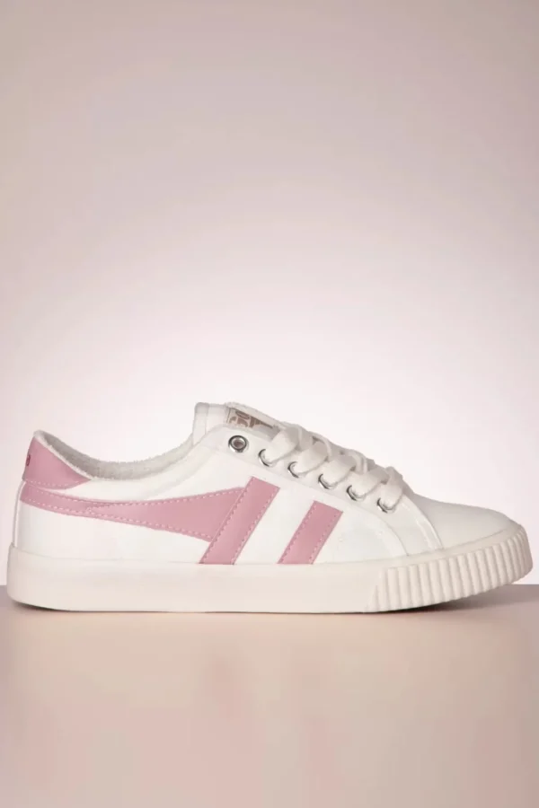 Mark Cox Tennis Sneakers In Gebroken Wit En Lichtroze-Gola Shop