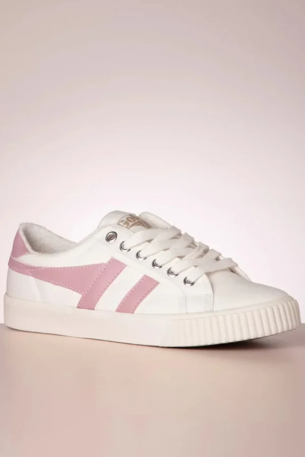 Mark Cox Tennis Sneakers In Gebroken Wit En Lichtroze-Gola Shop