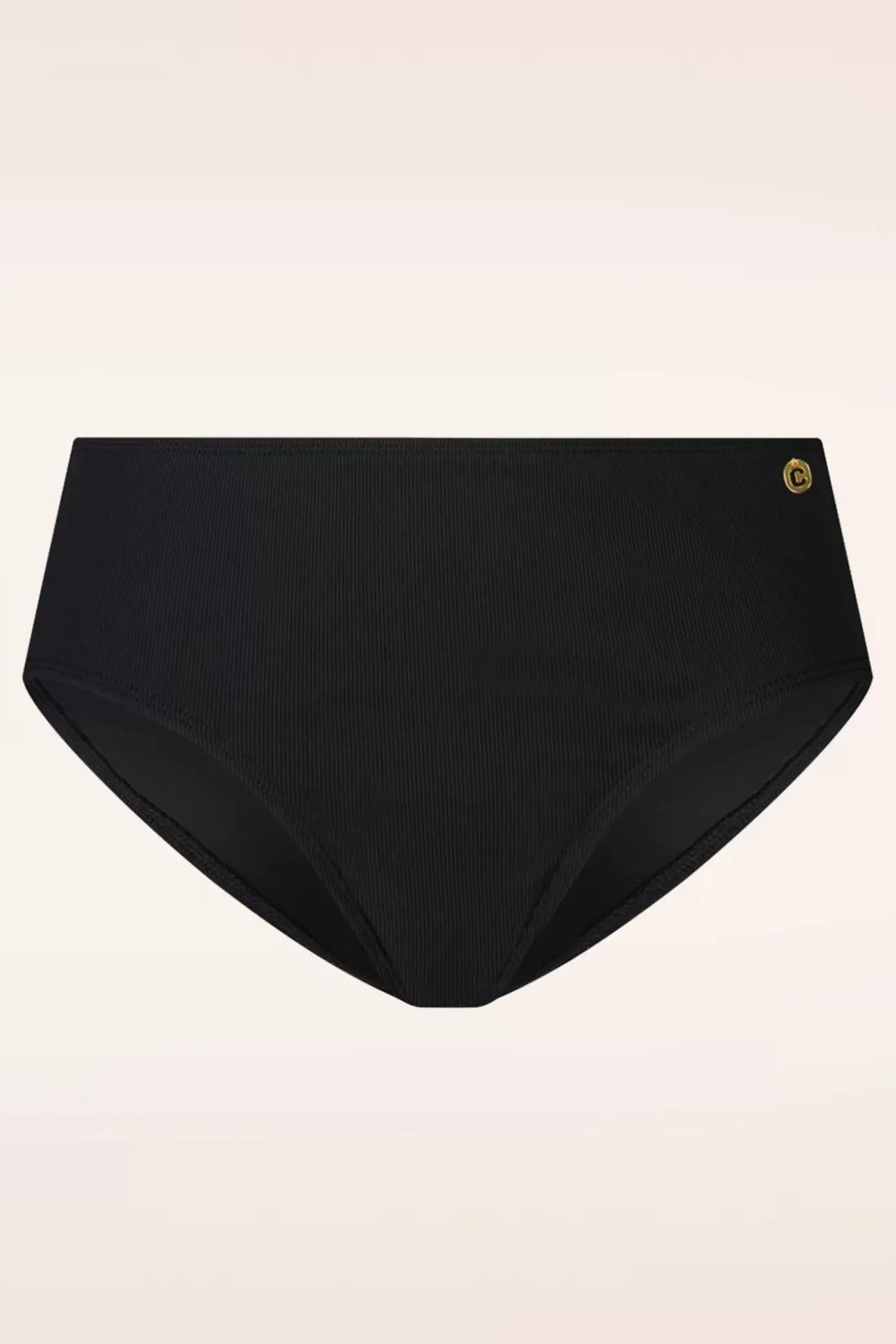 mid_waist_bikinibroekje_i_1.webp Mid Waist Bikinibroekje In Black Rib-TC Beach Best