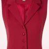 Milla Gilet In Rood-Collectif Clothing Cheap
