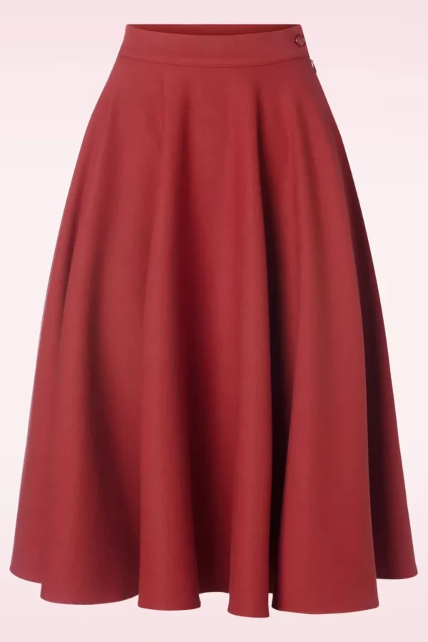 Milla Swing Rok In Rood-Collectif Clothing Clearance