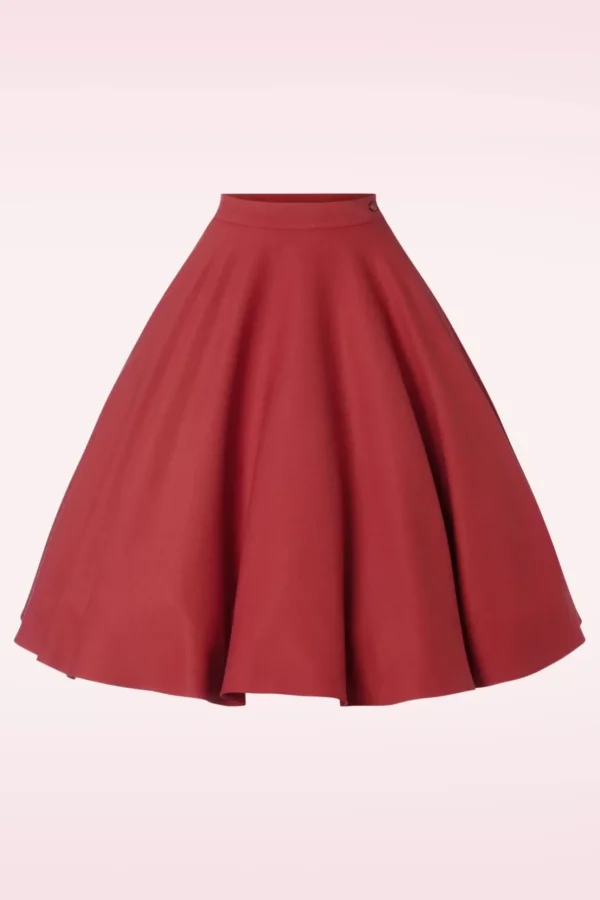 Milla Swing Rok In Rood-Collectif Clothing Clearance