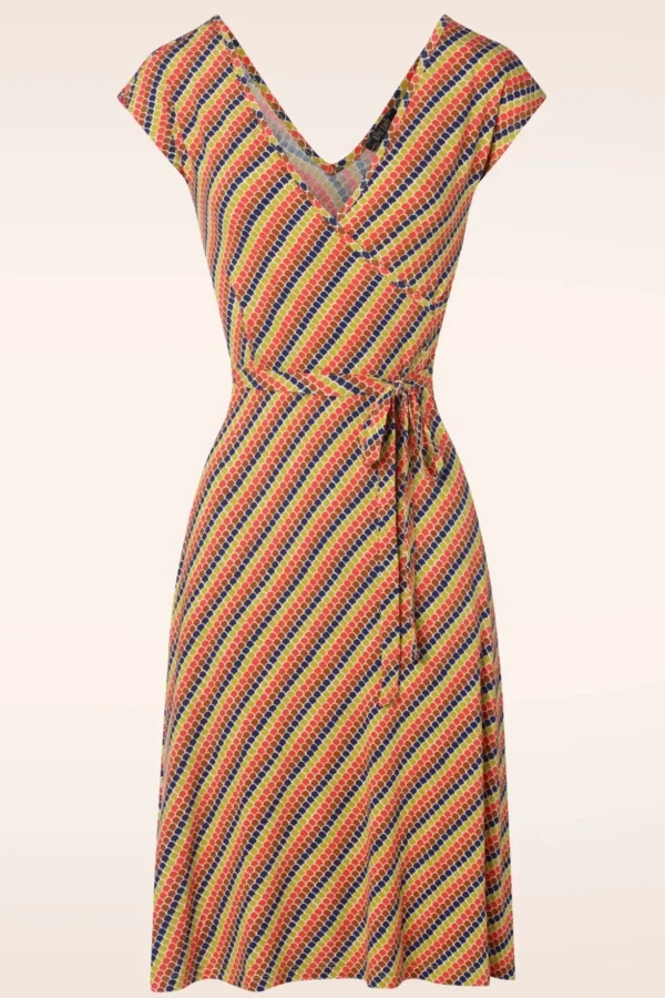 Mira Jurk Gallery In Streeple Blauw-King Louie Store