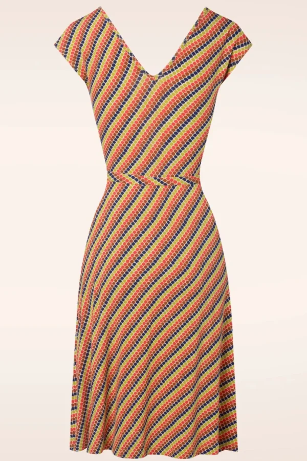 Mira Jurk Gallery In Streeple Blauw-King Louie Store