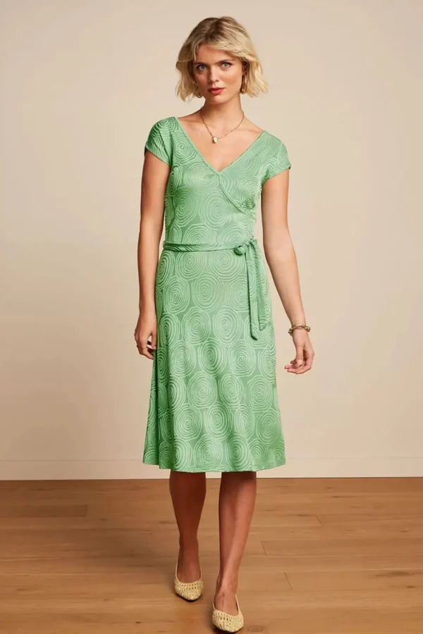 Mira Pop-Up Jurk In Mineraalgroen-King Louie Fashion