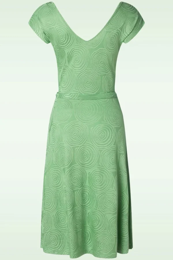 Mira Pop-Up Jurk In Mineraalgroen-King Louie Fashion