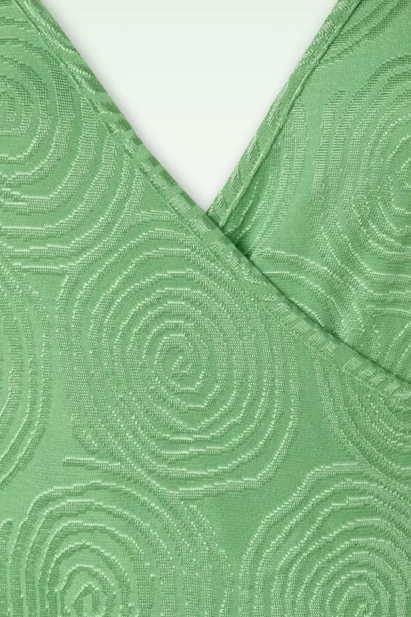 Mira Pop-Up Jurk In Mineraalgroen-King Louie Fashion