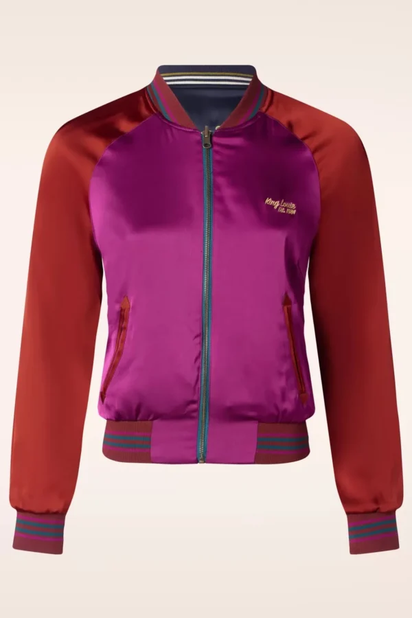 Monka Bomber Jasje In Avondblauw-King Louie Shop