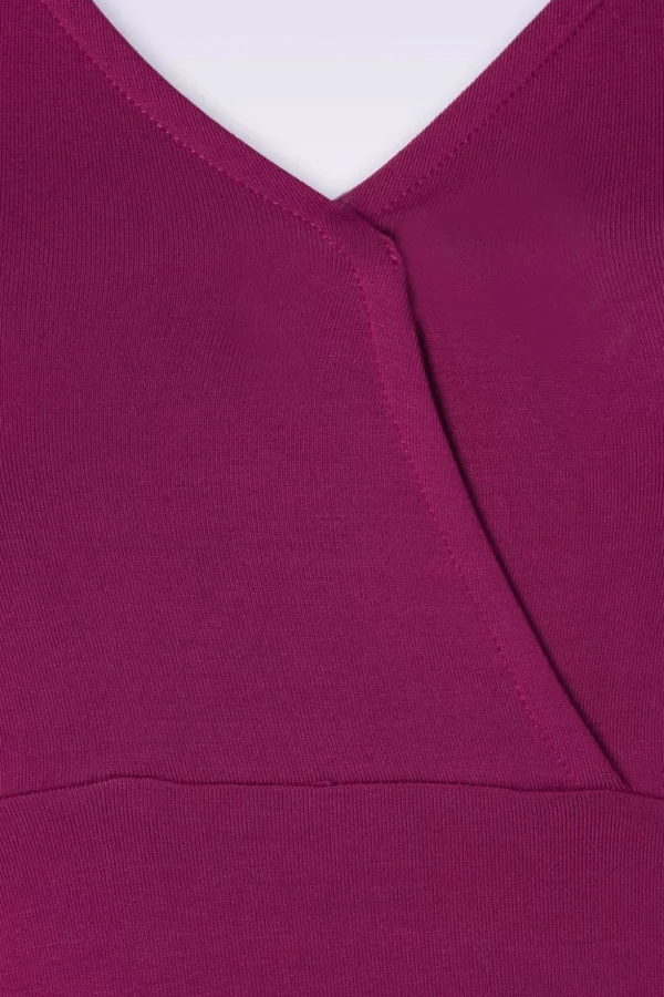 Monroe Top In Druifpaars-LaLamour Fashion