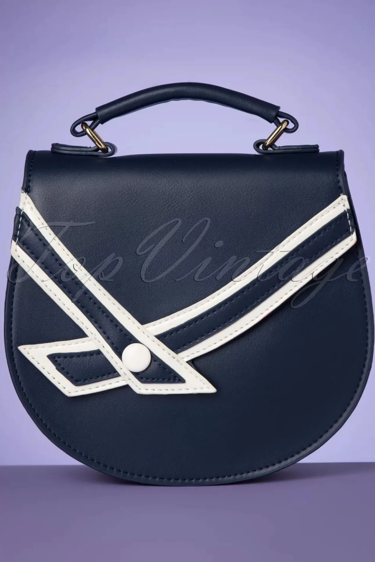 nautical_kelly_lee_handta_0.webp Nautical Kelly Lee Handtas In Marineblauw-Banned Retro Best Sale