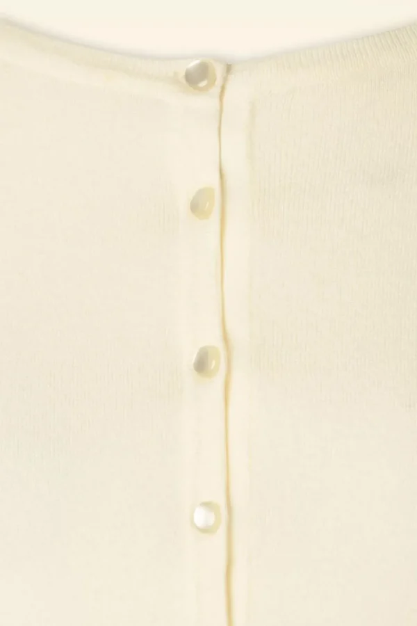 Nyla Cropped Vest In Ivoor-Mak Sweater Cheap