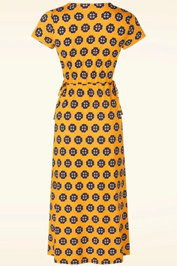 Nylah Jurk In Geel-Surkana Fashion