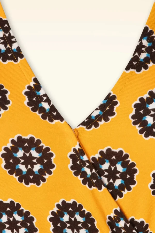 Nylah Jurk In Geel-Surkana Fashion