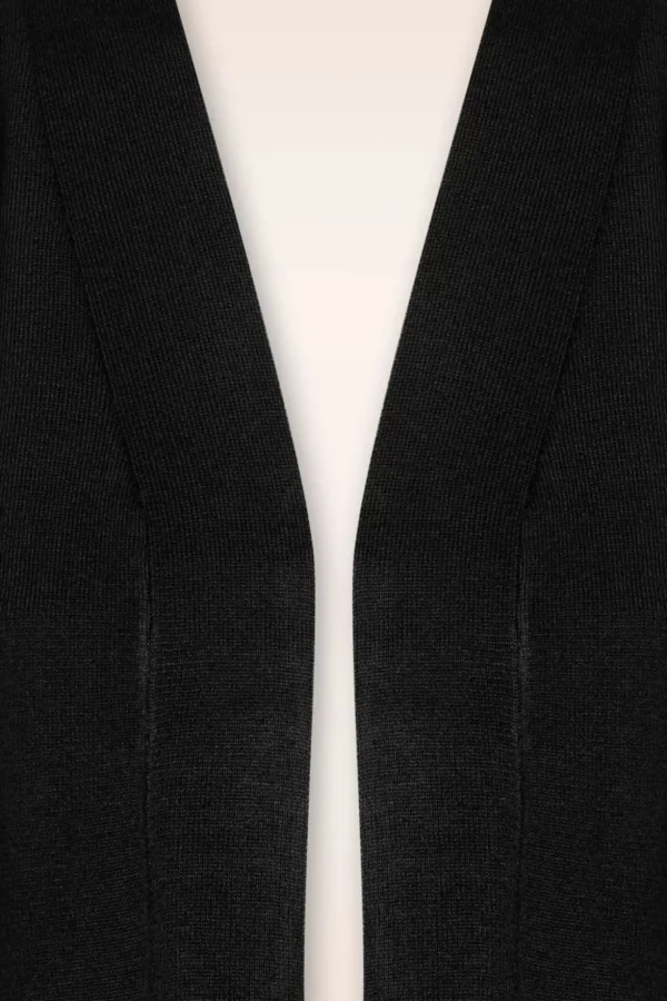 Oda Vest Met Open Voorkant In Zwart-Mak Sweater Cheap