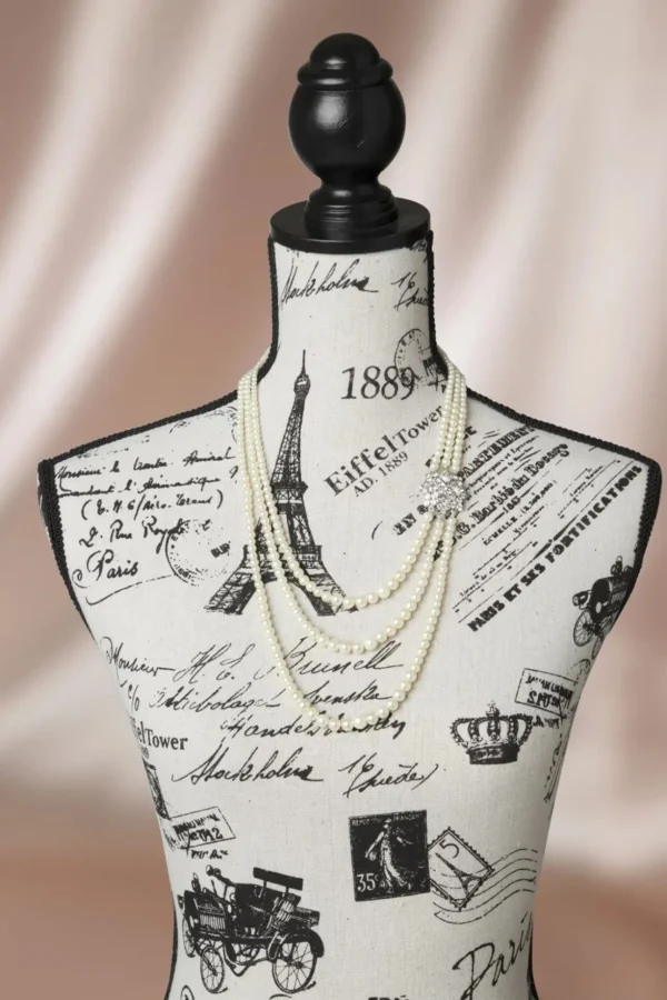 Parijs Parels Kristal Ketting-Lovely Clearance