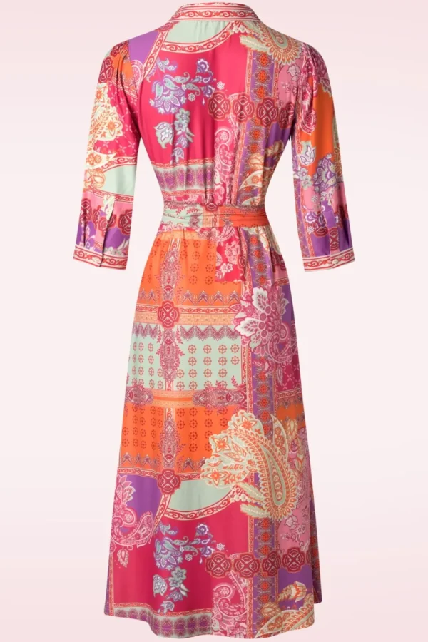 Paula Polo Jurk In Oranje-K-Design Store