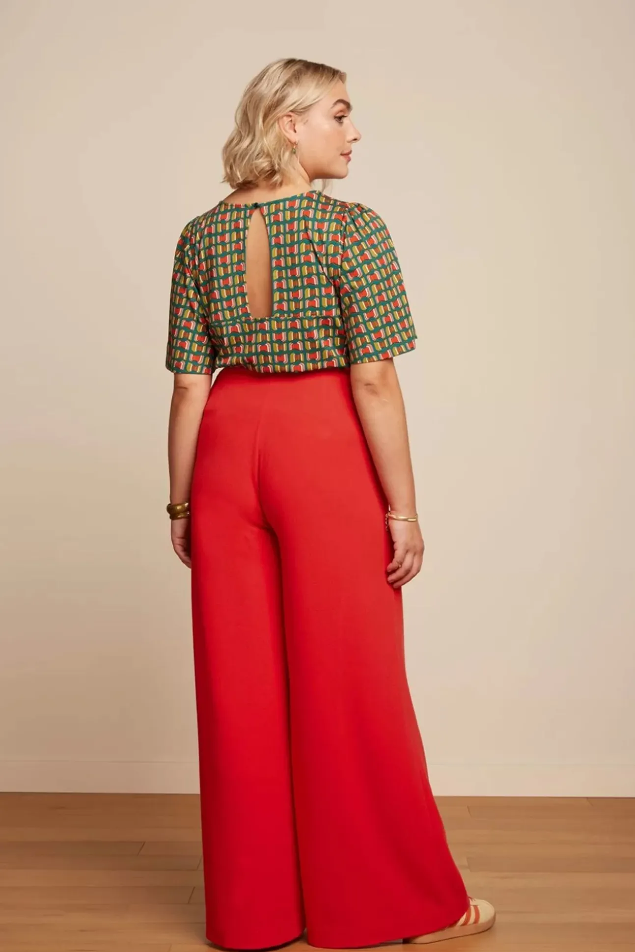 peppa_broek_woven_crepe_i_2.webp Peppa Broek Woven Crepe In Vurig Rood-King Louie Discount