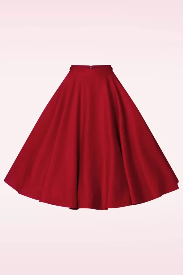 Polly May Swingrok In Rood-Banned Retro Best Sale