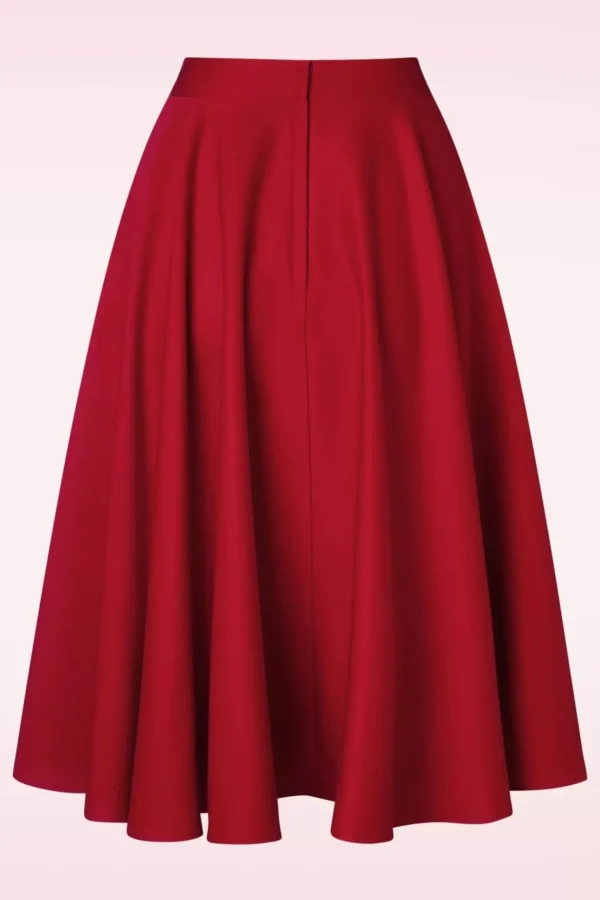 Polly May Swingrok In Rood-Banned Retro Best Sale