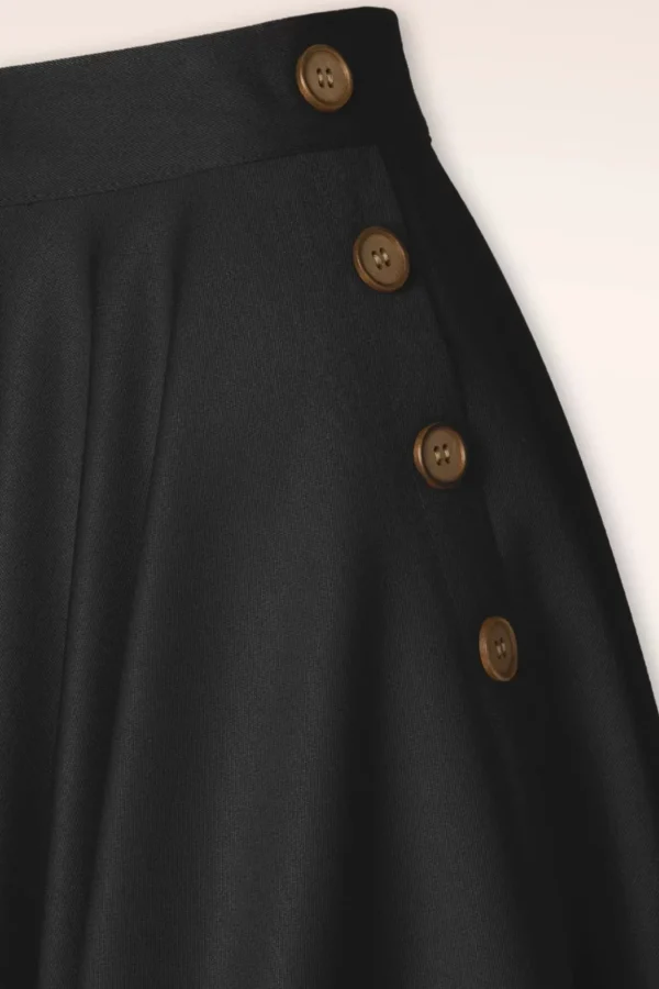 Polly May Swingrok In Zwart-Banned Retro Shop