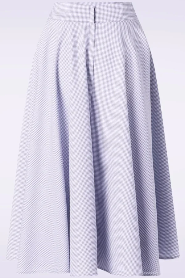 Sailing Breeze Swing Rok In Licht Paars-Banned Retro Cheap