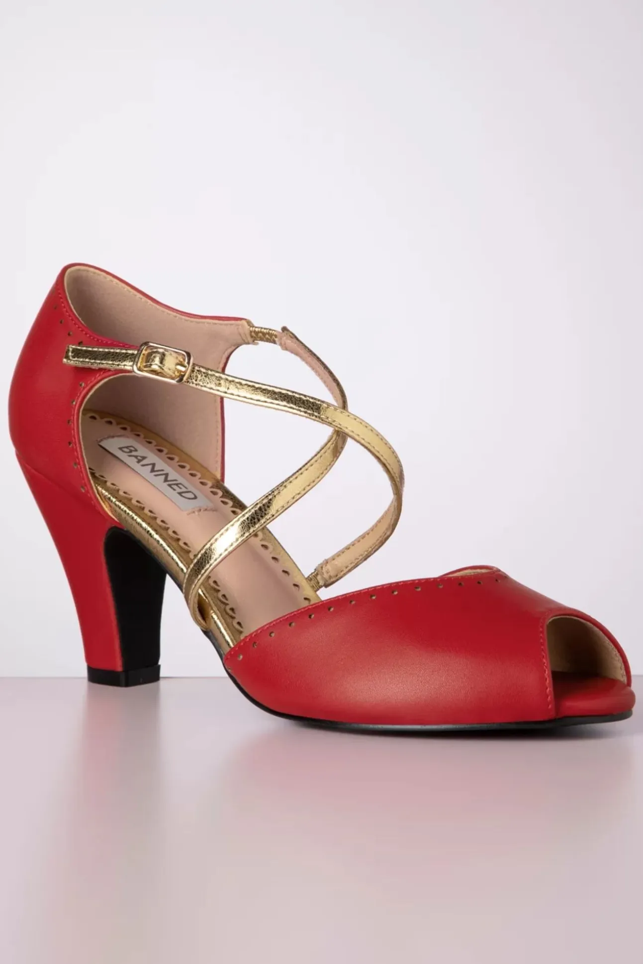 sassy_dance_peeptoe_pumps_2.webp Sassy Dance Peeptoe Pumps In Rood-Banned Retro Shop