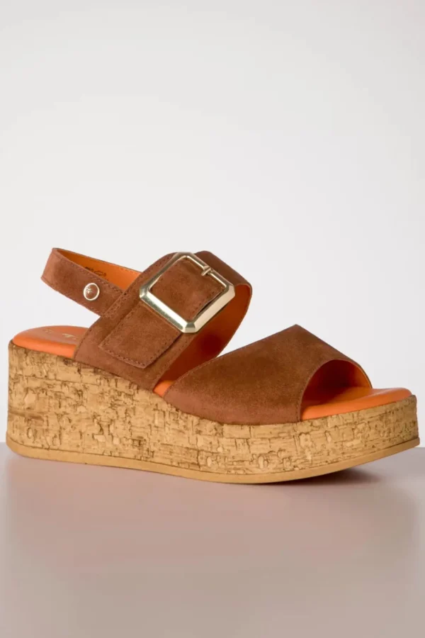 Savannah Suede Sleehakken In Cognac-Tamaris Online