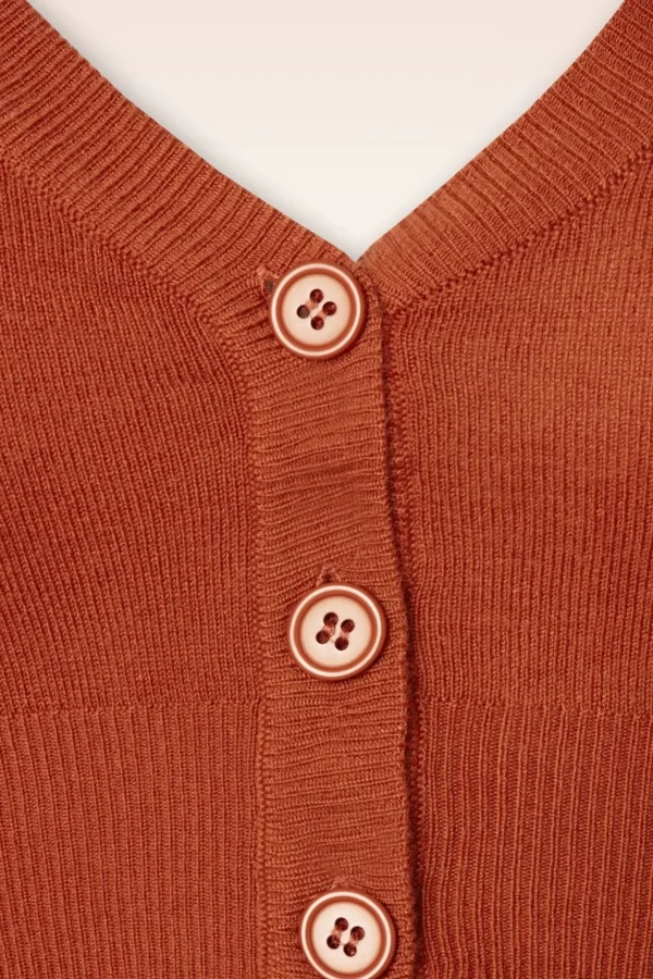 Shela Cropped Vest In Poederoranje-Mak Sweater Cheap