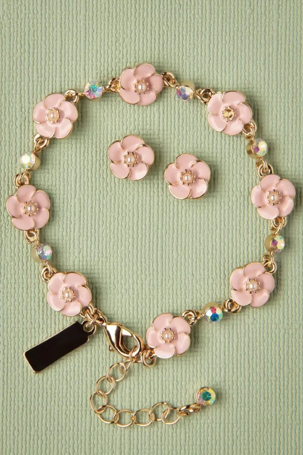 Small Rose Oorstekers In Zacht Roze-Lovely Store