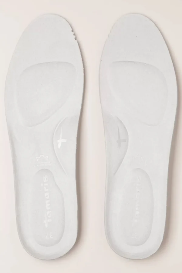 Steffi Lederen Sneakers In Wit-Tamaris Cheap