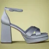 Steffi Plateau Sandalen In Titanium Grijs-Tamaris Fashion