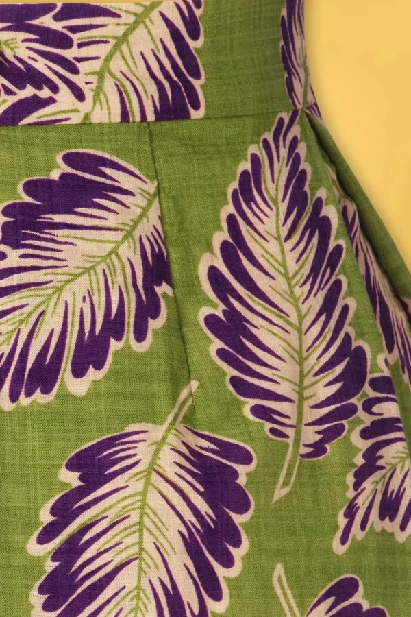 Suzette Dominica Plooirok In Woodbine Groen-King Louie Outlet