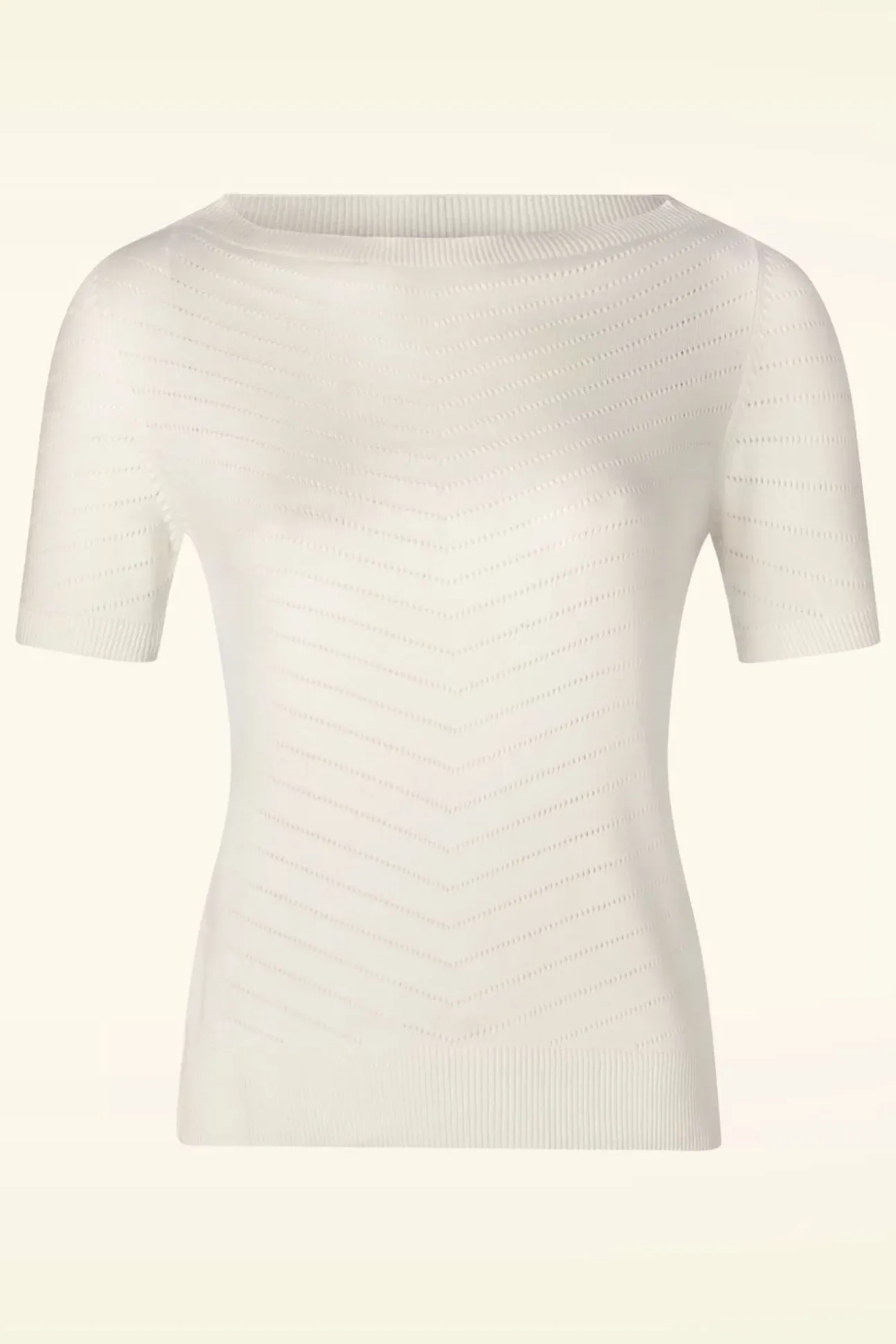 suzie_effen_boothals_top__0.webp Suzie Effen Boothals Top In Sneeuwwit-Pretty Vacant Flash Sale