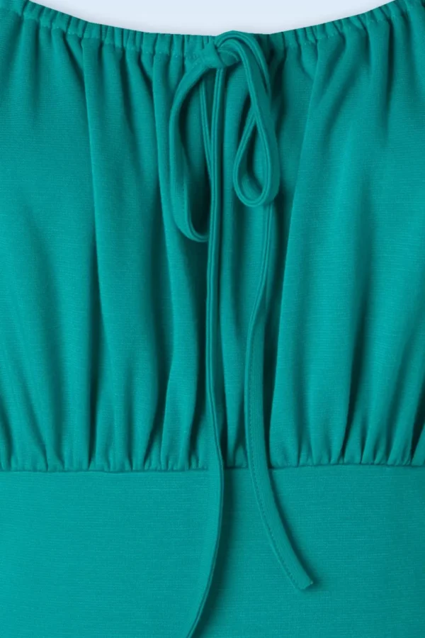Tessy Swing Jurk In Turquoise-Vixen Discount