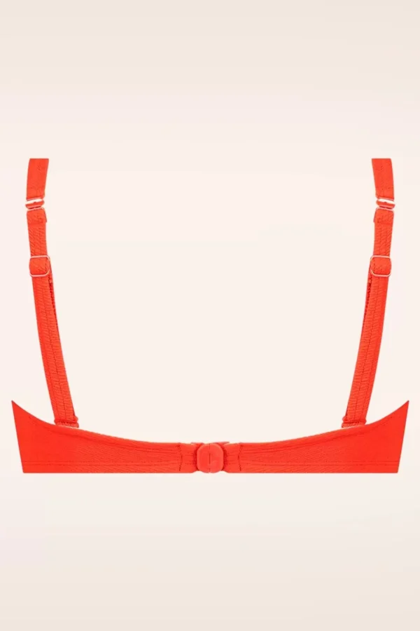 Twisted Bikinitop In Zomers Rood-TC Beach Sale