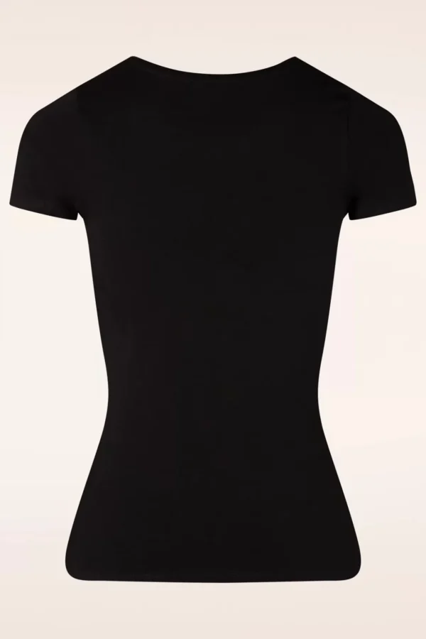 Wild Rebel T-Shirt In Zwart-Queen Kerosin Cheap